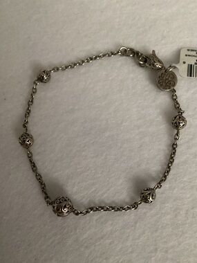 Lois Hill Sterling Silver Filigree Bead Bracelet